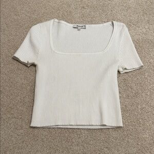 Madewell Ribbed Square Neck Top